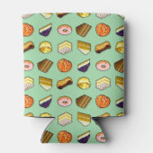 Cake Lover Köstliche Kuchen & Gebäck Muster Dosenkühler (Rückseite)