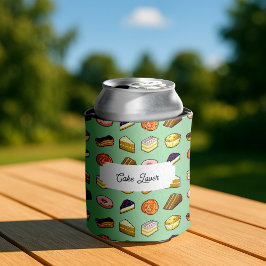 Cake Lover Köstliche Kuchen & Gebäck Muster Dosenkühler