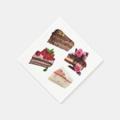 Cake Lovers Delicious Desserts Quirky Serviette (Ecke)