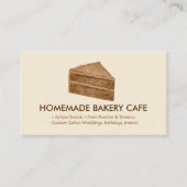 Cake Maker Cookie Hochzeit Geburtstagsbäckerei Min Visitenkarte (Vorderseite)