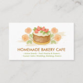 Cake Maker Cookies Wedding Birthday Bäckerei Cafés Visitenkarte (Vorderseite)