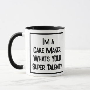 Cake Maker Super Talent. Zwei Tone-Kaffee-Tasse Tasse
