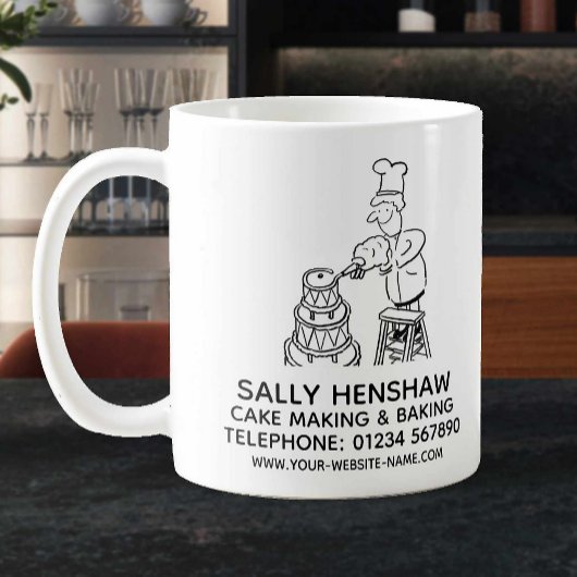 Cake Making & Backen Werbecoffee Tasse