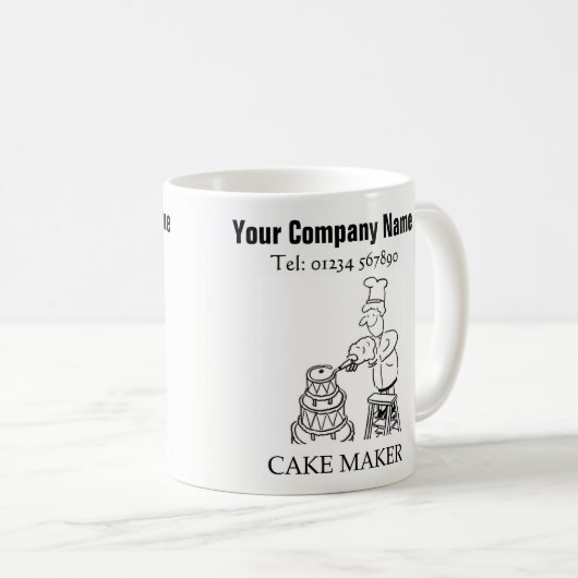 Cake Making Services Cartoon Tasse (VorderseiteRechts)