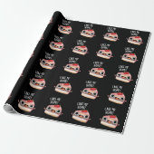 Cake Me Home Funny Food Pun Dark BG Geschenkpapier (Ungerollt)