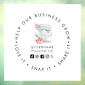 Cake Mixer Bäckerei Social Media folgen Fensterheb Fensteraufkleber (Blatt 3)