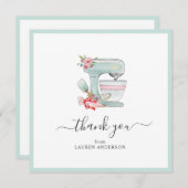 Cake Mixer Brautparty Square Danke (Vorne/Hinten)