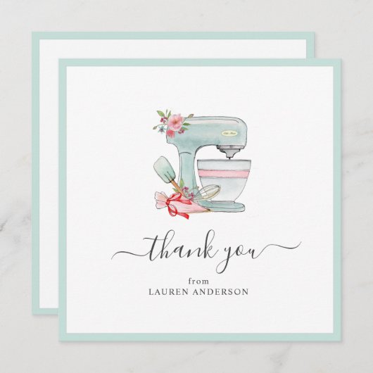 Cake Mixer Brautparty Square Danke (Vorne/Hinten)