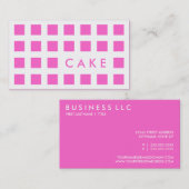 CAKE (Mod-Quadrate) Visitenkarte (Vorne/Hinten)