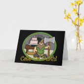 Cake or Death Greeting Cards Karte (Gelbe Blume)