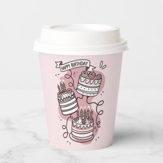 Cake Parade Pappbecher (Vorderseite)