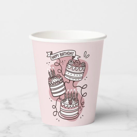 Cake Parade Pappbecher (Vorderseite)