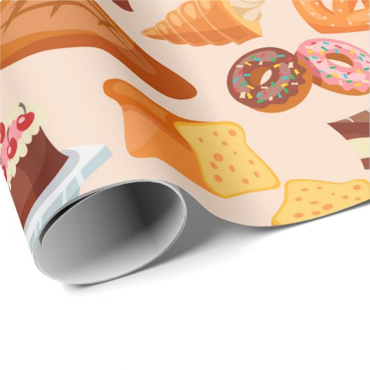 Cake Pattern Geschenkpapier (Rolleneckpunkt)