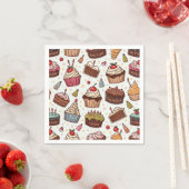 Cake Pattern Paper Napkin Serviette (Beispiel)