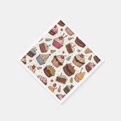 Cake Pattern Paper Napkin Serviette (Ecke)