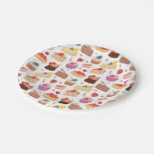 Cake Pies Cupcakes Deserts Galore Pappteller (Schrägansicht)