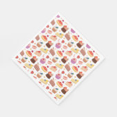 Cake Pies Cupcakes Deserts Galore Serviette (Ecke)