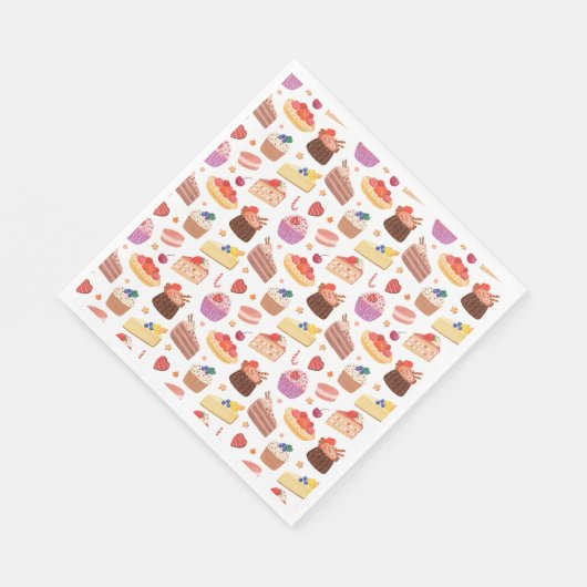 Cake Pies Cupcakes Deserts Galore Serviette (Ecke)