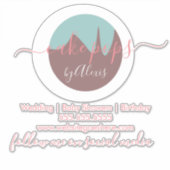 Cake Pop Logo Bakery Business Car Sticker (Vorderseite)