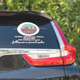 Cake Pop Logo Bakery Business Car Sticker
