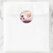 Cake Pops Baby Girl Sticker Pink Brown Candy (Tasche)