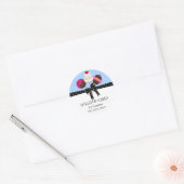 Cake Pops Blue Box Siegel Runder Aufkleber (Umschlag)