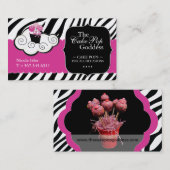 Cake Pops Business Cards - kundenspezifisch Visitenkarte (Vorne/Hinten)