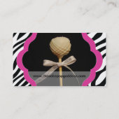 Cake Pops Business Cards - kundenspezifisch Visitenkarte (Rückseite)