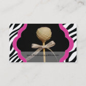 Cake Pops Business Cards - kundenspezifisch Visitenkarte (Rückseite)