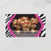 Cake Pops Business Cards - kundenspezifisch Visitenkarte (Rückseite)
