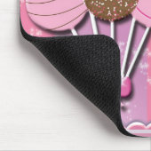 Cake Pops Cake Pop Bäckerei Süßigkeiten Maus Pad Mousepad (Ecke)
