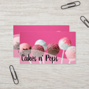 Cake Pops Shop Cupcakes Bäckerei Catering Business Visitenkarte