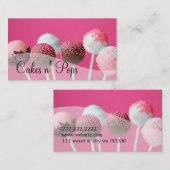 Cake Pops Shop Cupcakes Bäckerei Catering Visitenkarte (Vorne/Hinten)