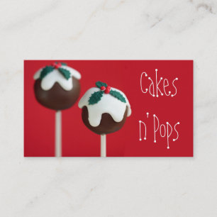 Cake Pops Shop Cupcakes Bäckerei Catering Visitenkarte