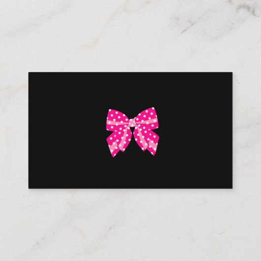 Cake Pops Visitenkarte Bäckerei Zebra Retro Lila (Rückseite)