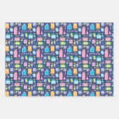 Cake präsentiert Balloons Blue 20. Geburtstag Geschenkpapier Set (Vorderseite 2)