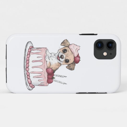 Cake Puppy Joy Case-Mate iPhone Hülle (Rückseite (Horizontal))