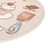 Cake Recipe Cutting Board Schneidebrett (Ecke)