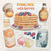 Cake Recipe Glass Untersetzer (Vorderseite)