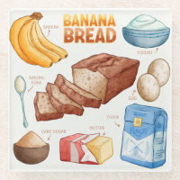 Cake Recipe Glass Untersetzer