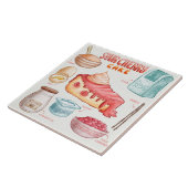 Cake Recipe Glass Untersetzer (Seite)