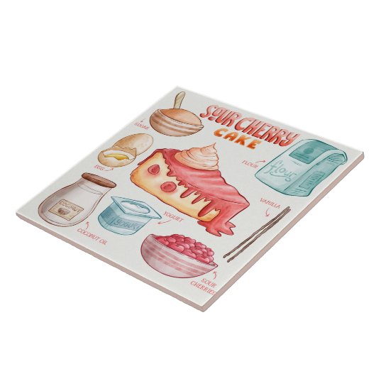 Cake Recipe Glass Untersetzer (Seite)