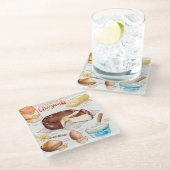 Cake Recipe Glass Untersetzer (Schrägansicht)