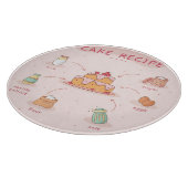 Cake Recipe Schneidebrett (Ecke)