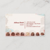 Cake Shop Business | Schokoladenkuchen Visitenkarte (Vorderseite)