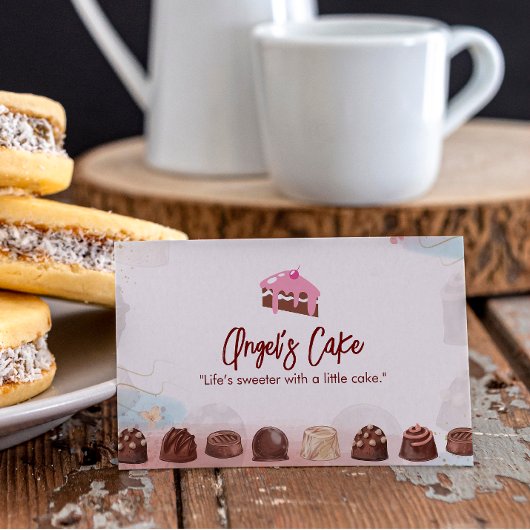 Cake Shop Business | Schokoladenkuchen Visitenkarte