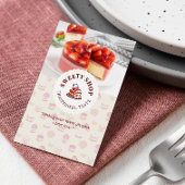 Cake Shop Business | Traditionelles Geschmacksgesc Visitenkarte