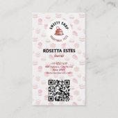 Cake Shop Business | Traditionelles Geschmacksgesc Visitenkarte (Vorderseite)
