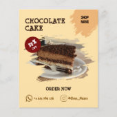 Cake Shop Custom Editable Flyer (Vorne)