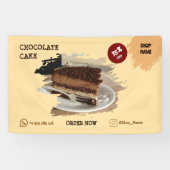 Cake Shop Custom Editierbare Banner (Horizontal)